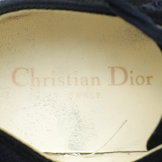 Christian Dior Deep Blue Camo Walk'n'Dior Low-Top Sneakers 37