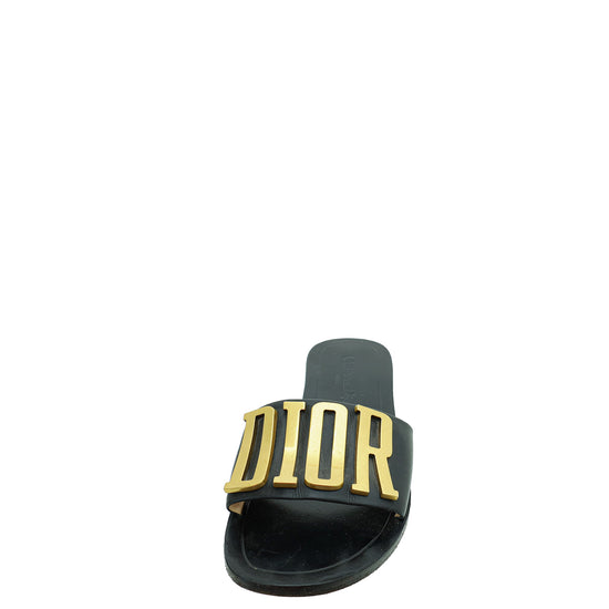 Christian Dior Black Dio(r)evolution Slide Sandal 37