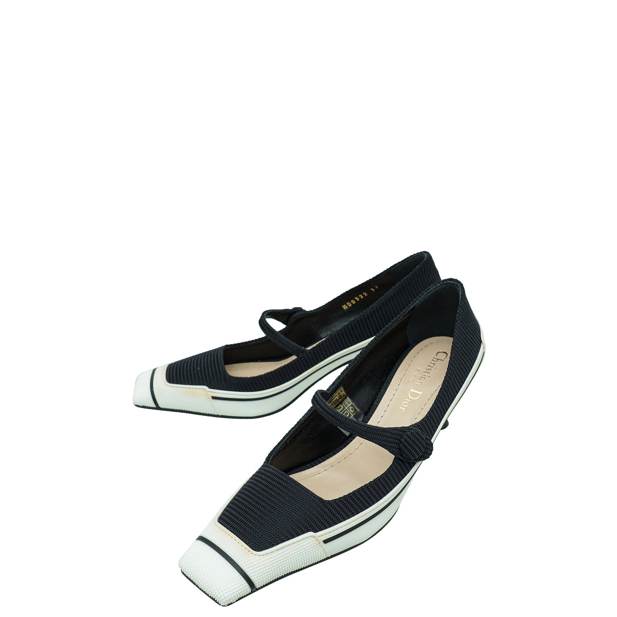 Christian Dior Bicolor Mot Mesh & Rubber Pump 37-Christian Dior-THE CLOSET