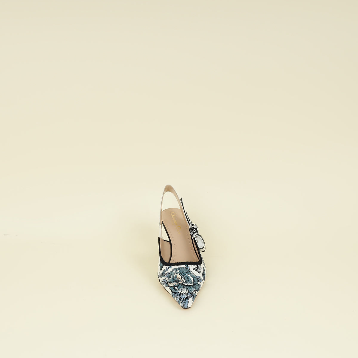 Christian Dior J'adior Butterfly Embroidered Flat Slingback 37