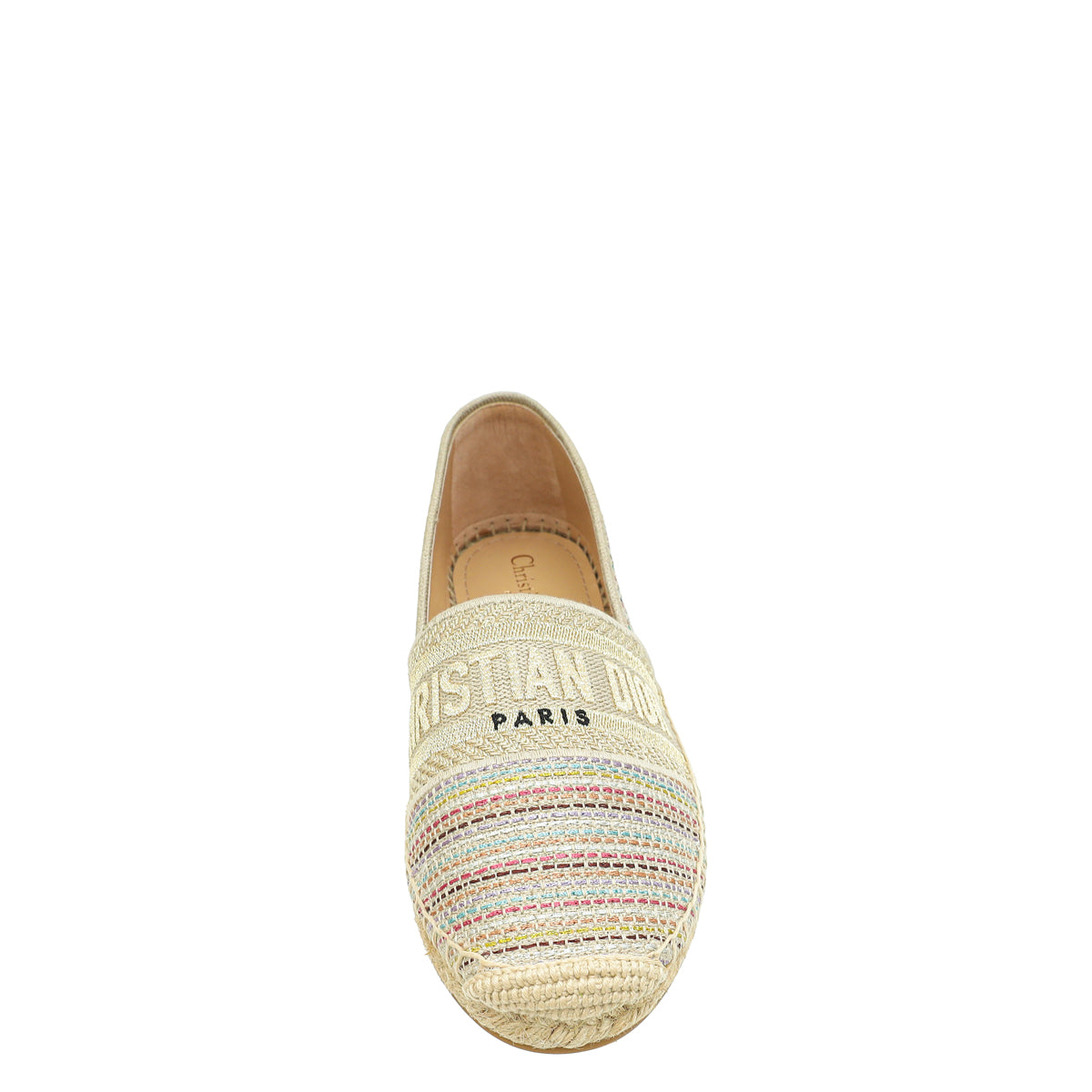 Christian Dior Beige Romance Lurex Technical Granville Espadrille 37-Christian Dior-THE CLOSET