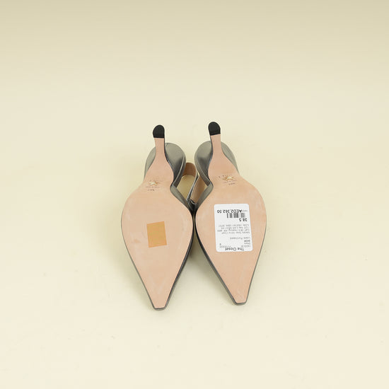 Christian Dior Metallic Silver J'adior Slingback Pump 38.5