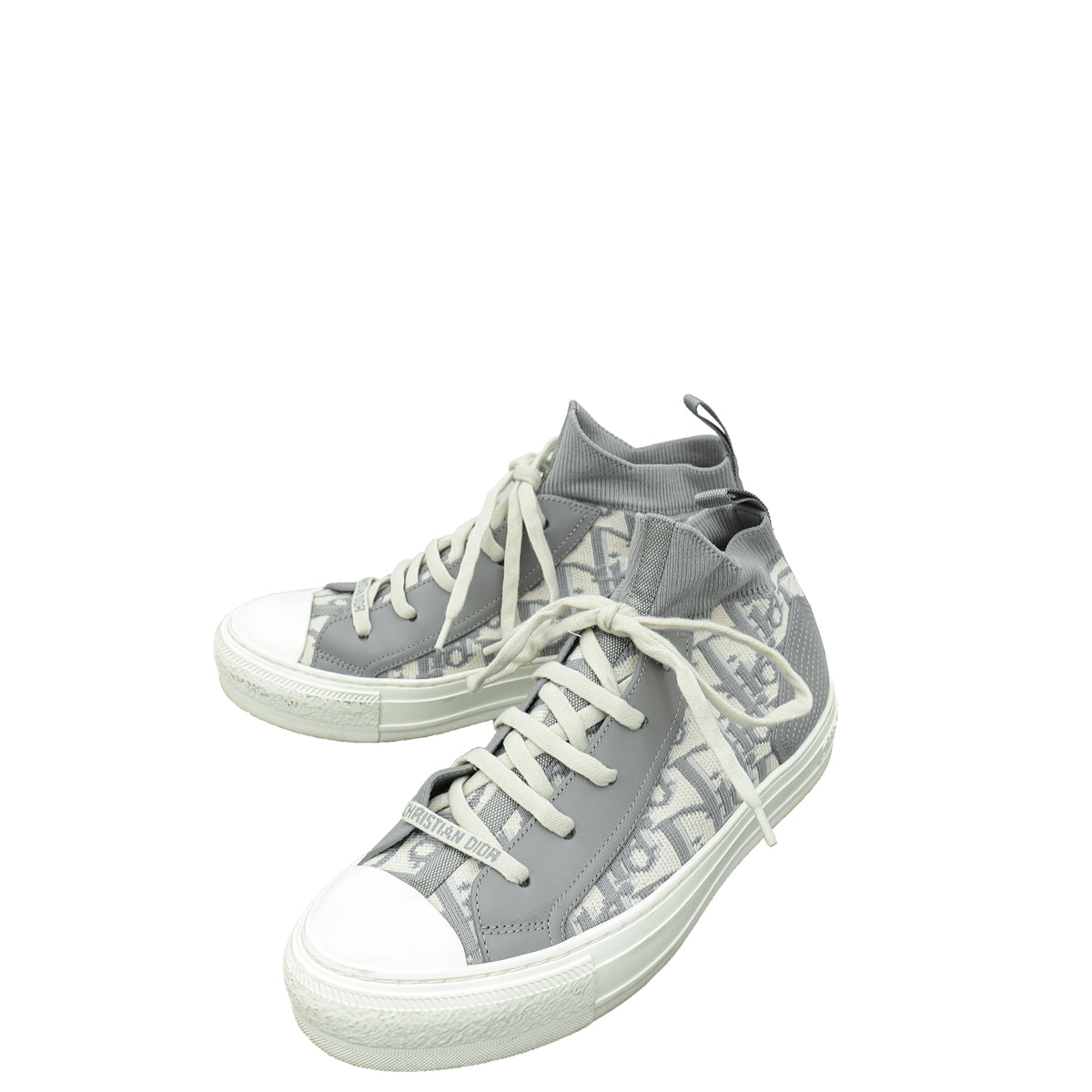 Christian Dior Stone Grey Oblique Walk'n'Dior Mesh Sneaker 38.5-Christian Dior-THE CLOSET