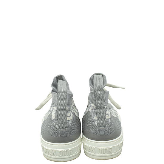 Christian Dior Stone Grey Oblique Walk'n'Dior Mesh Sneaker 38.5