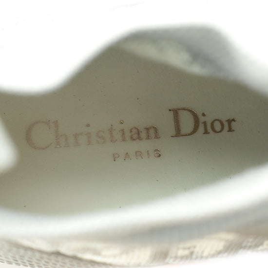 Christian Dior Stone Grey Oblique Walk'n'Dior Mesh Sneaker 38.5