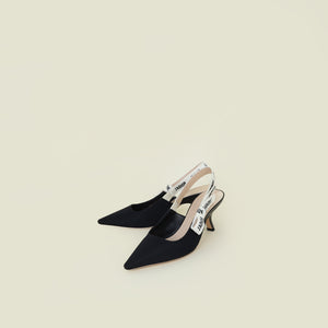 Christian Dior Black J'Adior Slingback Pump 38.5