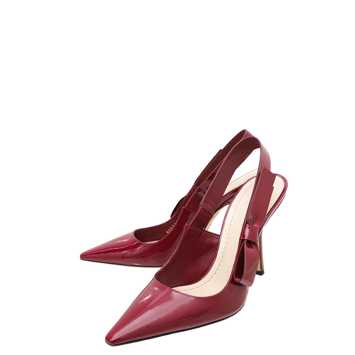 Christian Dior Scarlet Red Sweet-D Slingback Pumps 38.5-Christian Dior-THE CLOSET