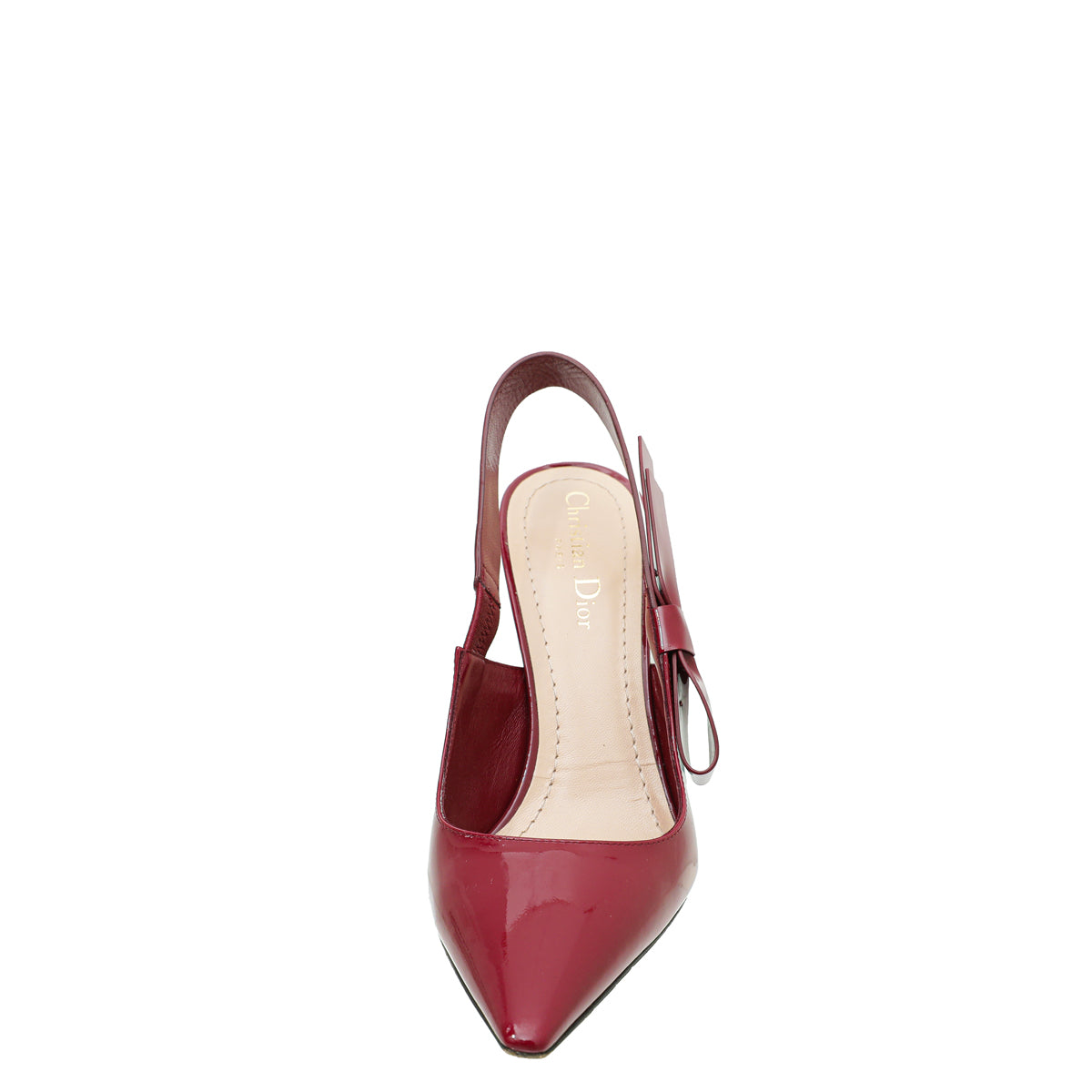 Christian Dior Scarlet Red Sweet-D Slingback Pumps 38.5