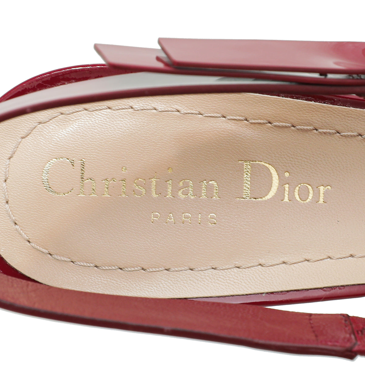 Christian Dior Scarlet Red Sweet-D Slingback Pumps 38.5