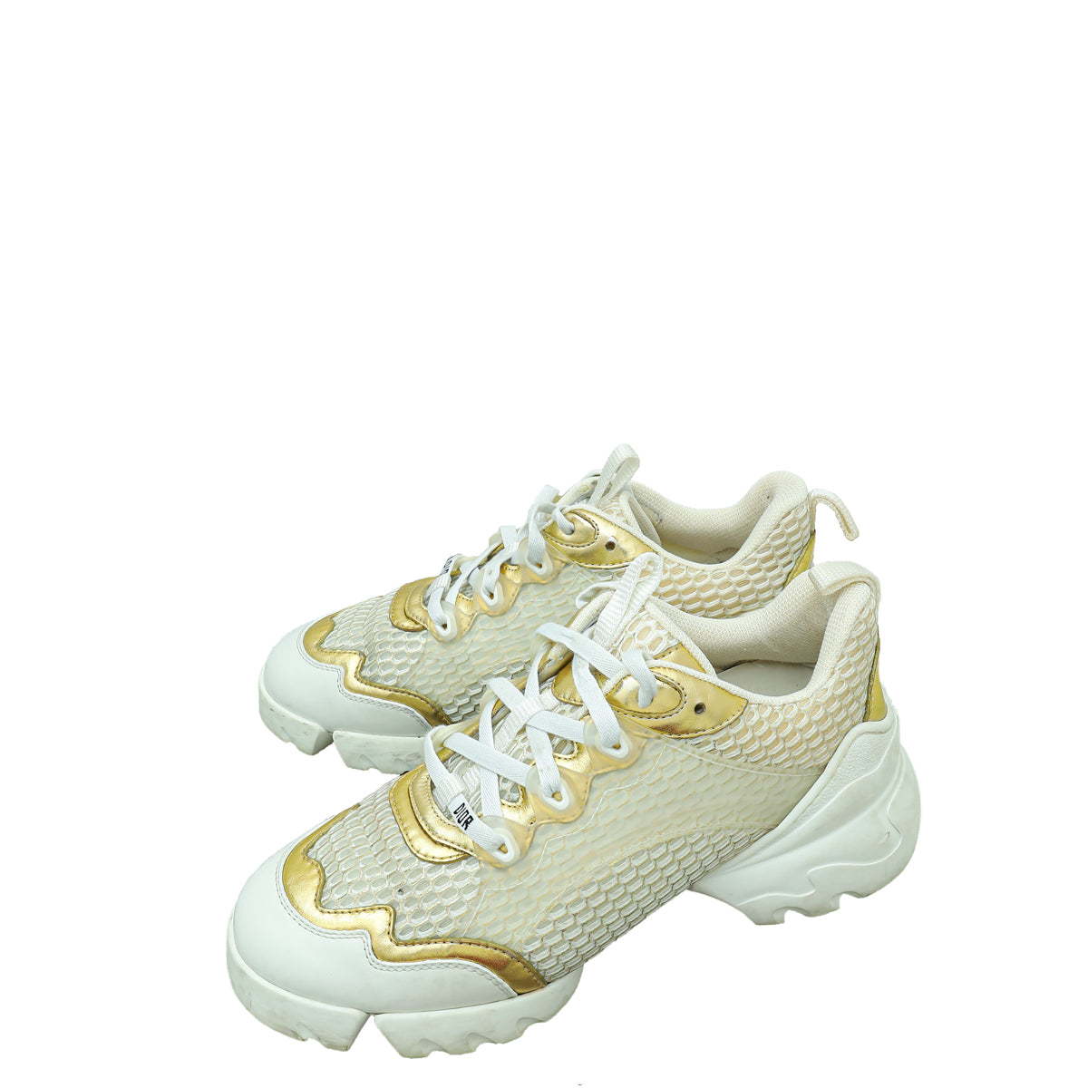 Christian Dior Bicolor Technical Metallic Mesh D Connect Sneaker 38.5-Christian Dior-THE CLOSET