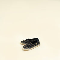 Christian Dior Bicolor Mizza Embroidered Granville Espadrille 38.5