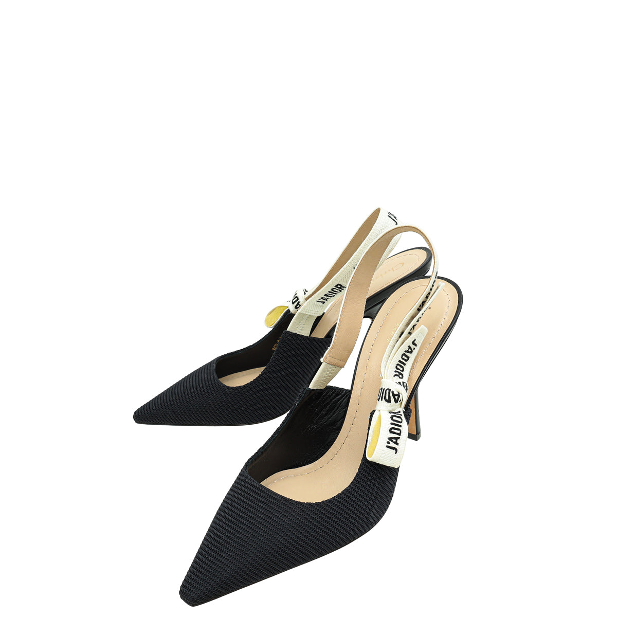 Christian Dior Black J'Adior Technical Slingback Pump 38-Christian Dior-THE CLOSET