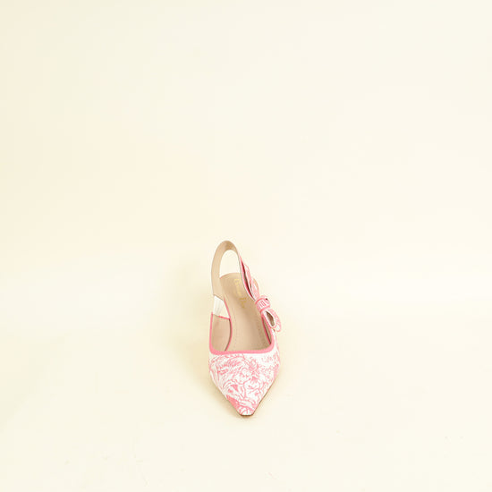 Christian Dior Bicolor J'adior Toile De Jouy Embroidered Slingback Pump Toile De Jouy