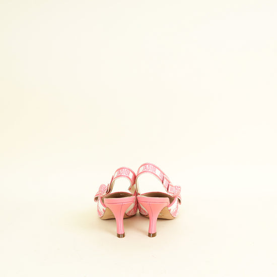 Christian Dior Bicolor J'adior Toile De Jouy Embroidered Slingback Pump Toile De Jouy