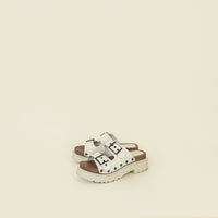 Christian Dior Off White "Diorquake" Buckled Sandals 38