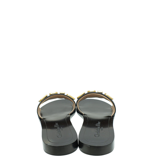 Christian Dior Black Dio(r)evolution Slide Sandals 38