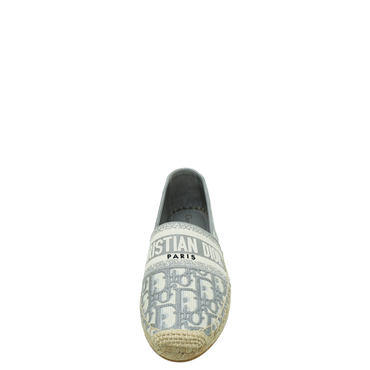 Christian Dior Bicolor Oblique Embroidered Granville Espadrille 38-Christian Dior-THE CLOSET