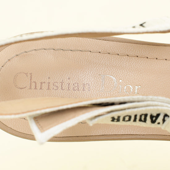 Christian Dior Beige J'adior Flat Slingback 38