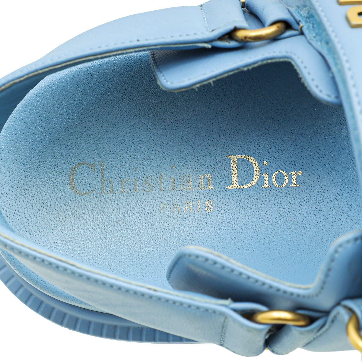 Christian Dior Cornflower Blue Dioract Sandal 38 – THE CLOSET