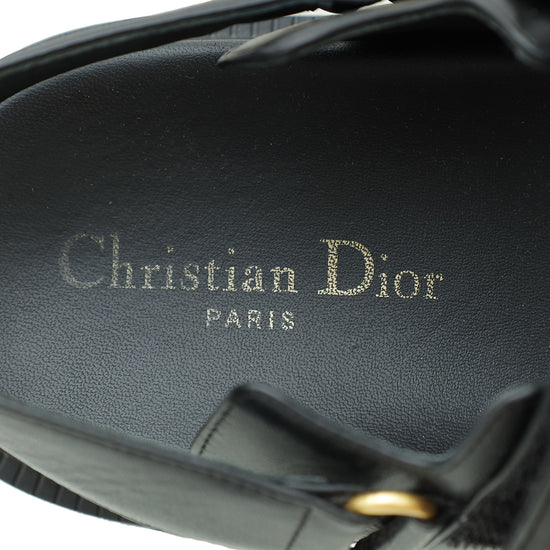 Christian Dior Black Dioract Sandal 38