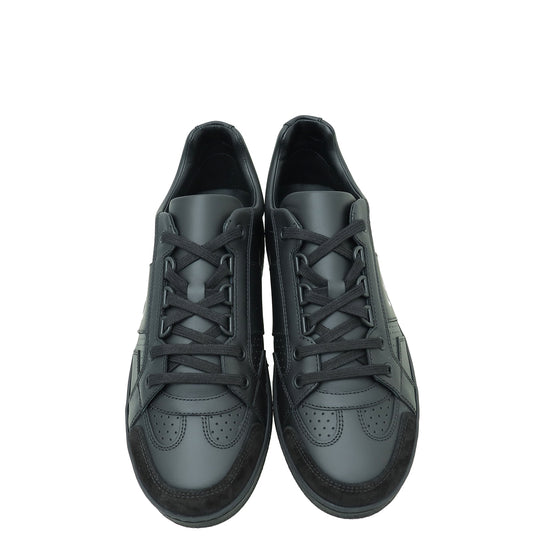 Christian Dior Black CD Lace Up Sneakers 38