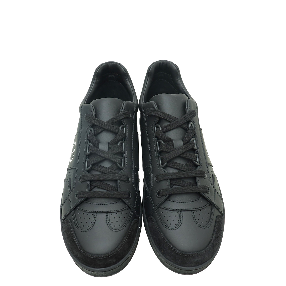 Christian Dior Black CD Lace Up Sneakers 38