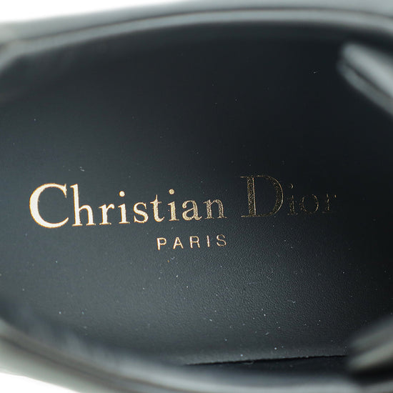 Christian Dior Black CD Lace Up Sneakers 38