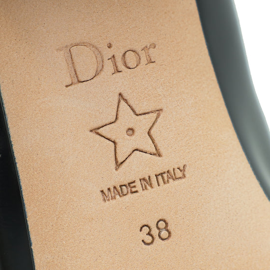 Christian Dior Black Uniform 30mm Pump 38