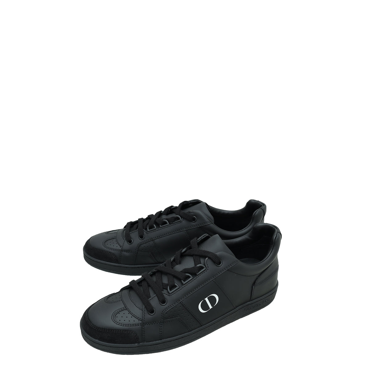 Christian Dior Black CD Lace Up Sneakers 38-Christian Dior-THE CLOSET