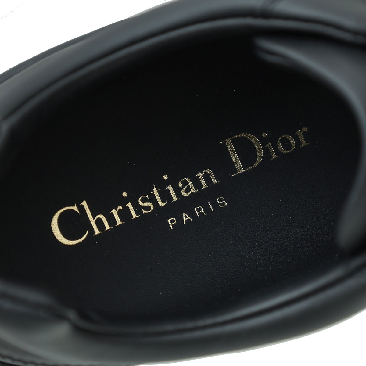 Christian Dior Black CD Lace Up Sneakers 38