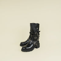 Christian Dior Black D-Fight Ankle Boot 39.5