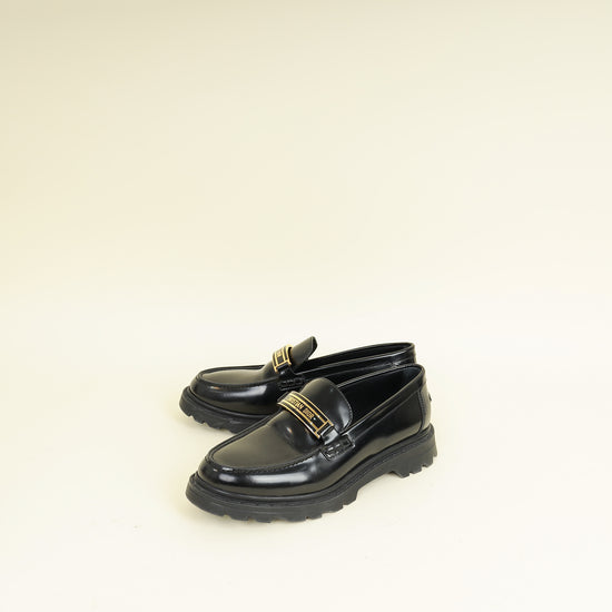 Christian Dior Black Code Loafers 39.5