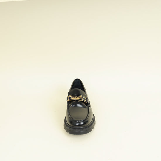 Christian Dior Black Code Loafers 39.5
