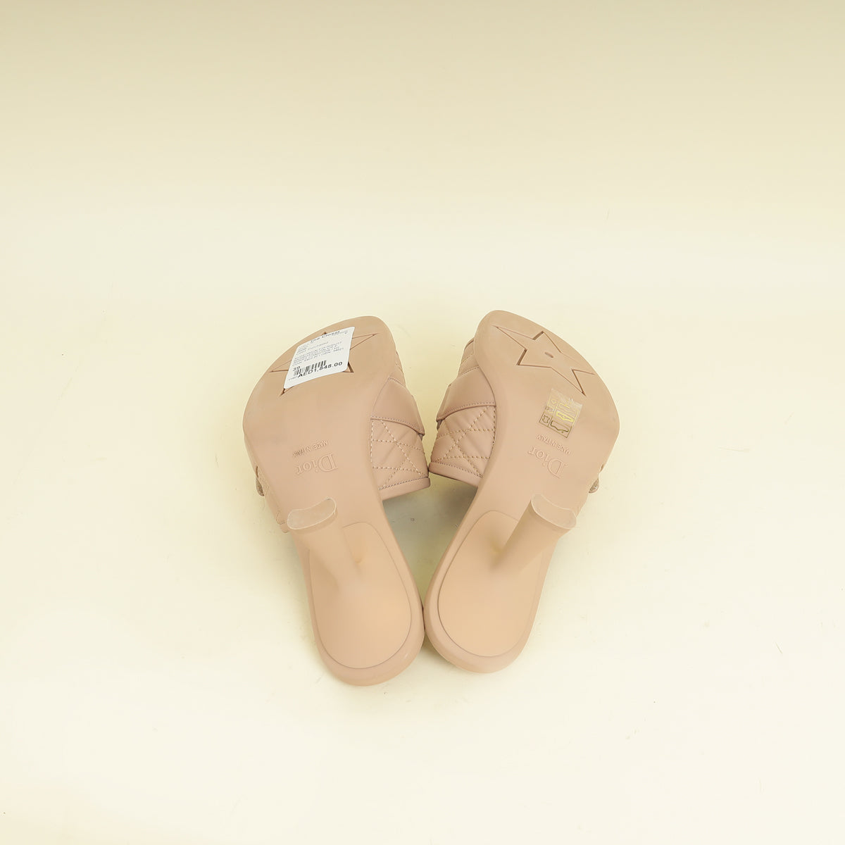 Christian Dior Nude Diorevolution Cannage Heel Sandal 39