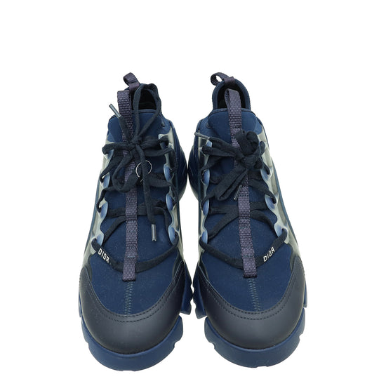Christian Dior Navy Blue D-Connect Technical Fabric Sneaker 39