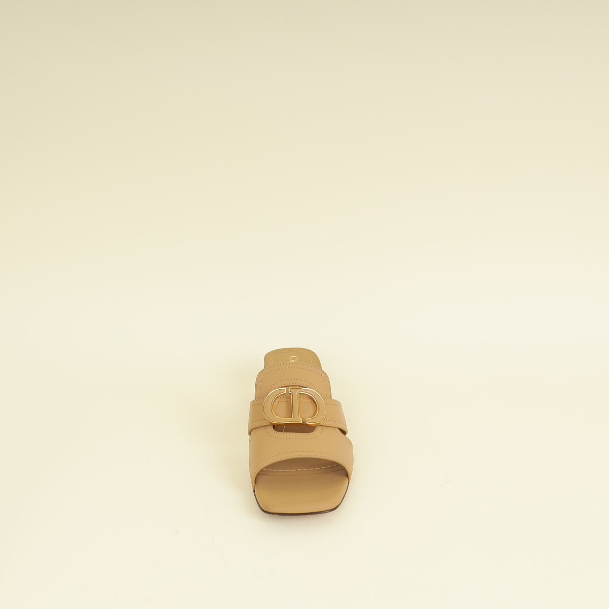 Christian Dior Beige 30 Montaigne Heeled Slide Mules 39