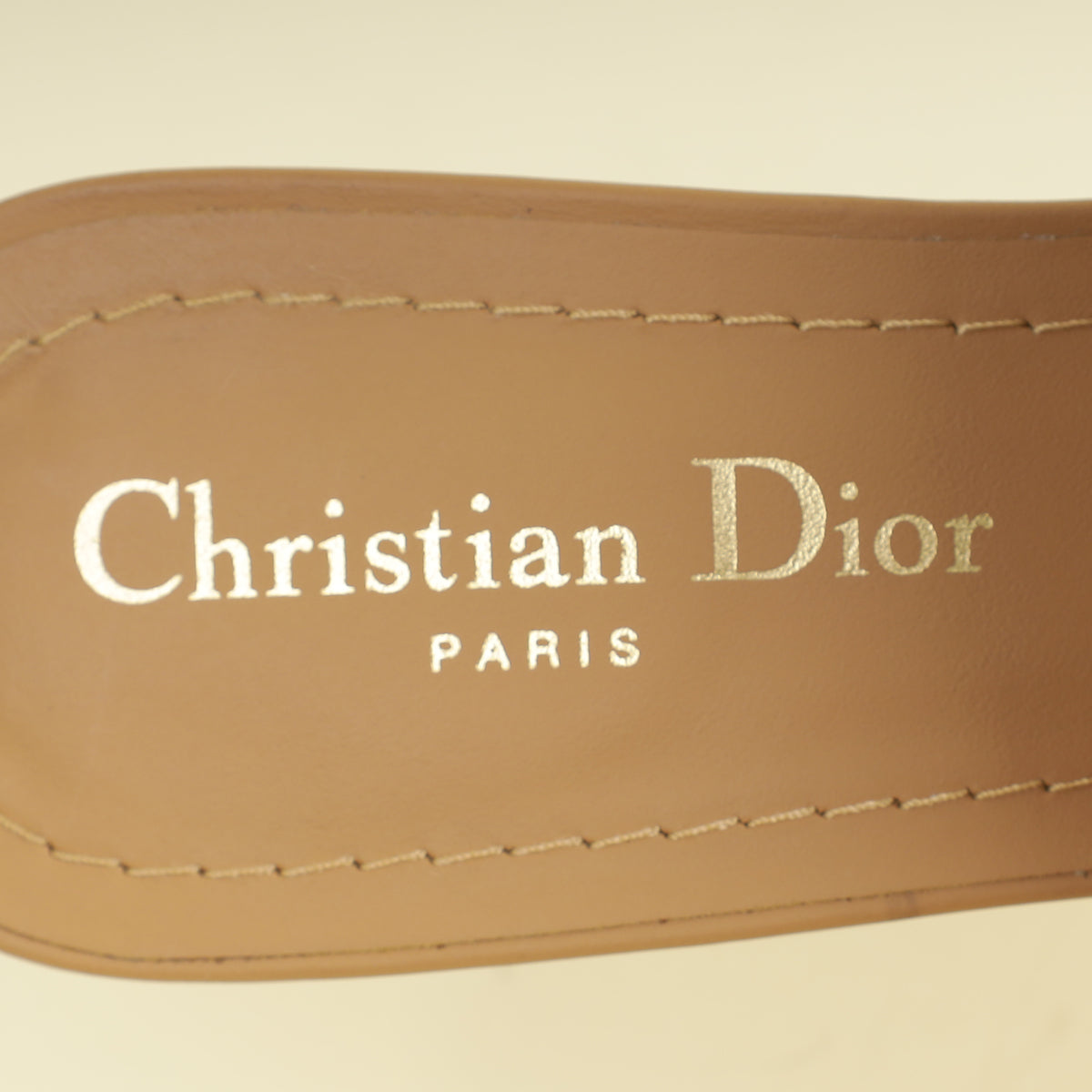 Christian Dior Beige 30 Montaigne Heeled Slide Mules 39