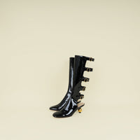 Christian Dior Black D-Idole High-Heeled Boots 39