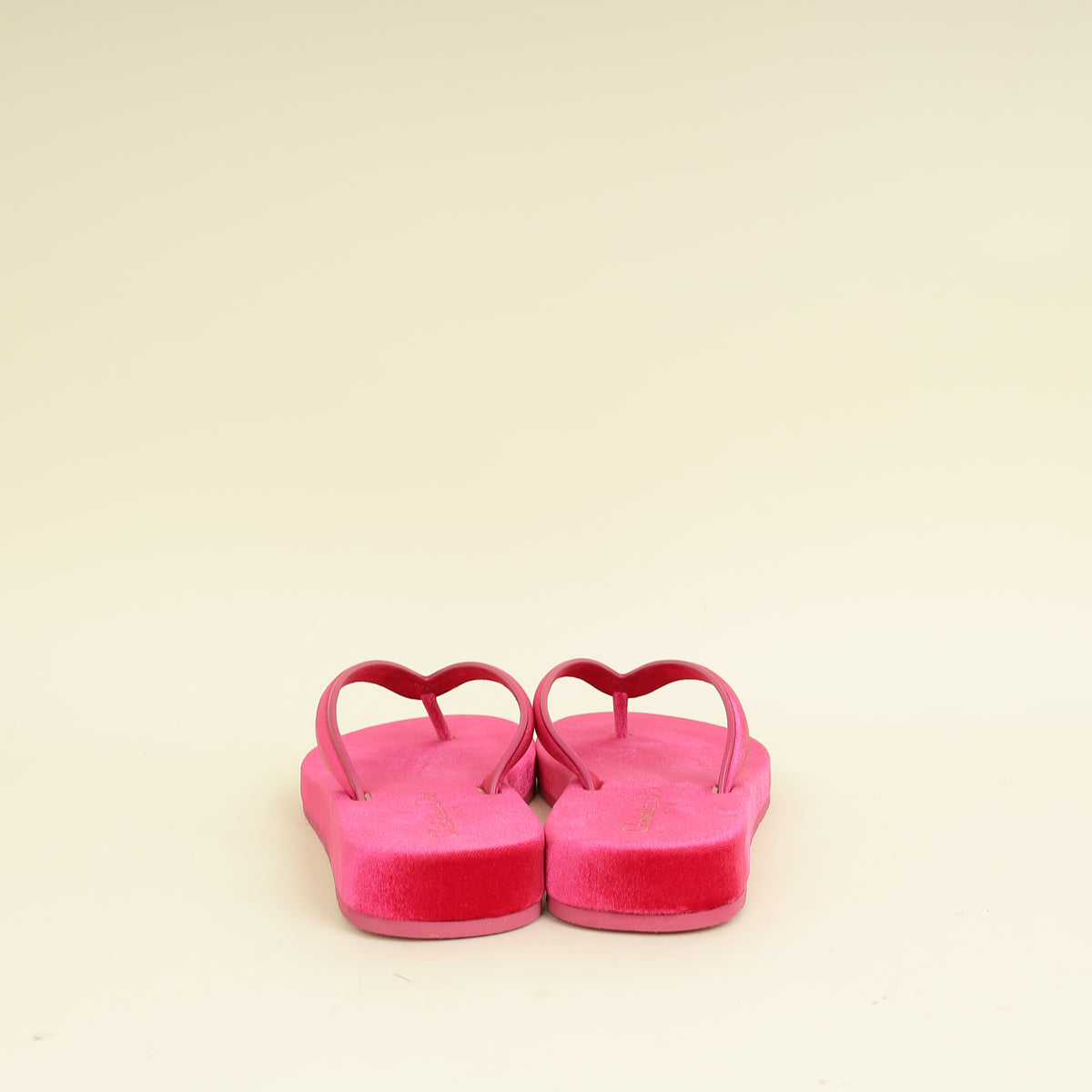 Christian Dior Rani Pink Velvet Diorsea Thong Sandal 39