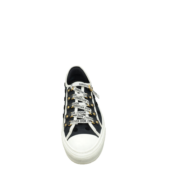 Christian Dior Black Walk'n'Dior Dot Canvas Sneaker 40