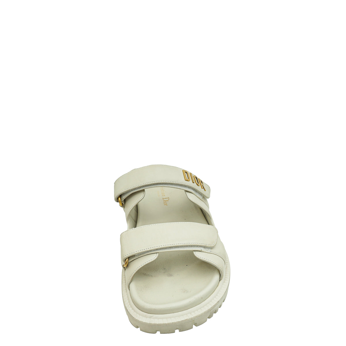 Christian Dior Cream Act Slide Sandals 40-Christian Dior-THE CLOSET