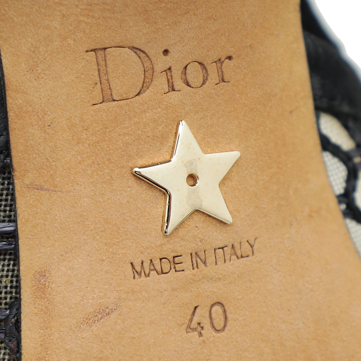 Christian Dior Black J'Adior Mesh Slingback 40