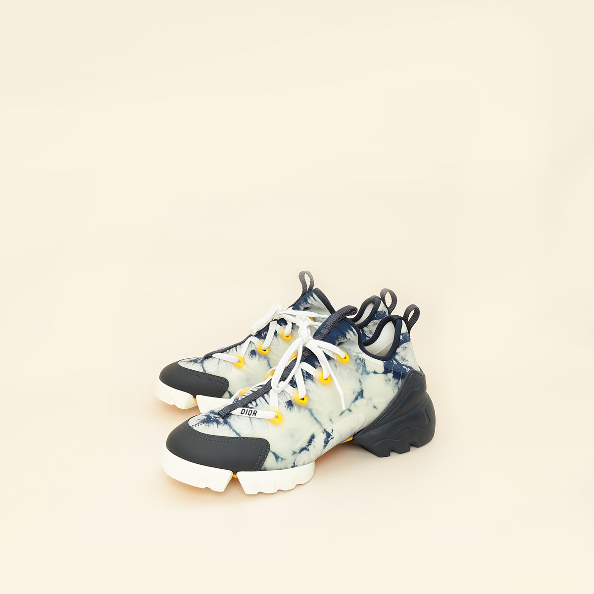 Christian Dior Bicolor Tie & Dior D Connect Sneakers 40-Christian Dior-THE CLOSET