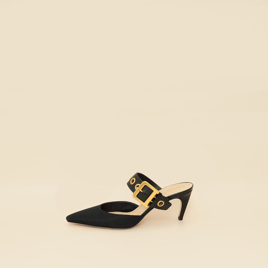 Christian Dior Black D-Dior Heeled Mules 40-Christian Dior-THE CLOSET