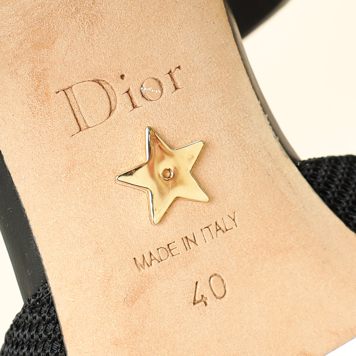 Christian Dior Black D-Dior Heeled Mules 40-Christian Dior-THE CLOSET