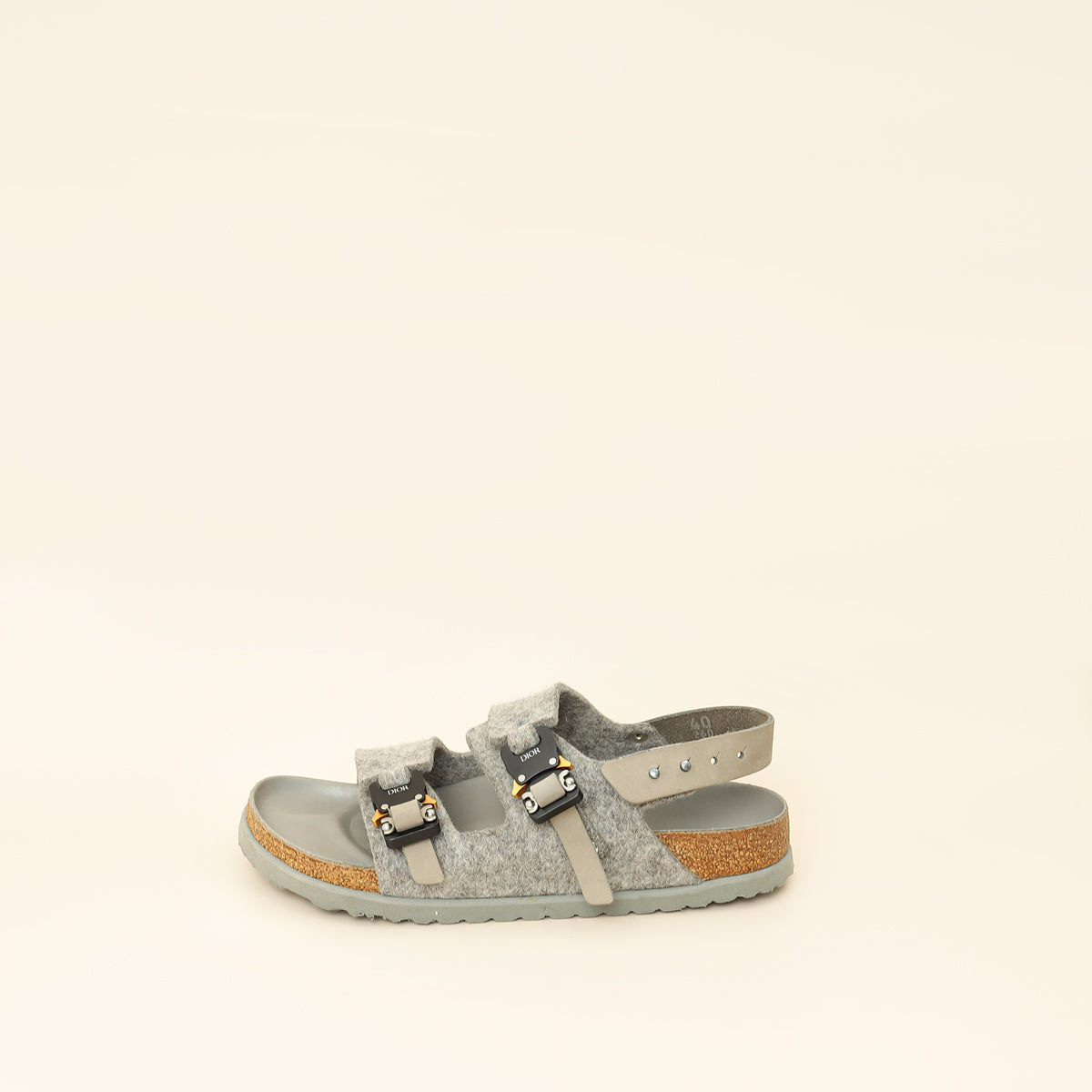 Christian Dior Gray x Birkenstock Milano Sandal 40-Christian Dior-THE CLOSET