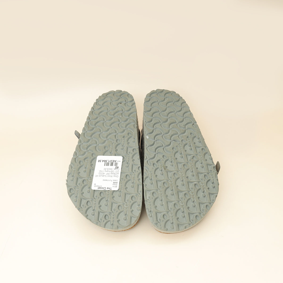 Christian Dior Gray x Birkenstock Milano Sandal 40-Christian Dior-THE CLOSET