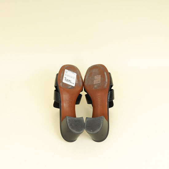 Christian Dior Black 30 Montaigne Heeled Slides 40