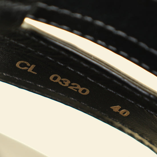 Christian Dior Black 30 Montaigne Heeled Slides 40