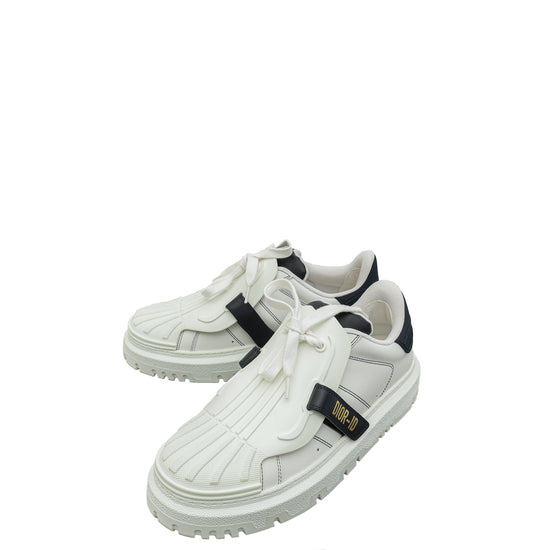 Christian Dior Bicolor ID Rubber And Calfskin Sneaker 40